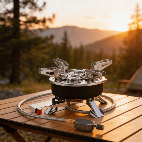 Flamme Évasion™ – Réchaud à gaz 5 brûleurs / 8800W